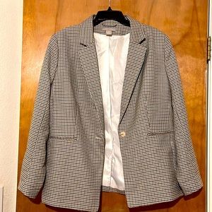 H&M Women’s Herringbone Oversized Blazer size XL